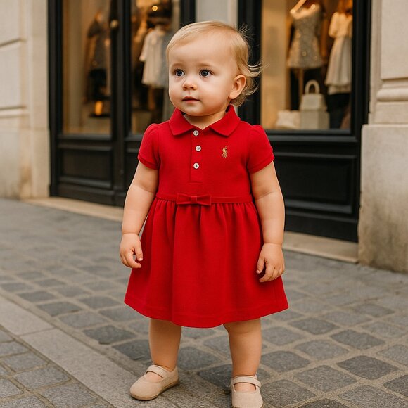 Ralph Lauren Red Holiday Dress – Size 12M – Park Ave Rd Collection - Picture 1 of 9